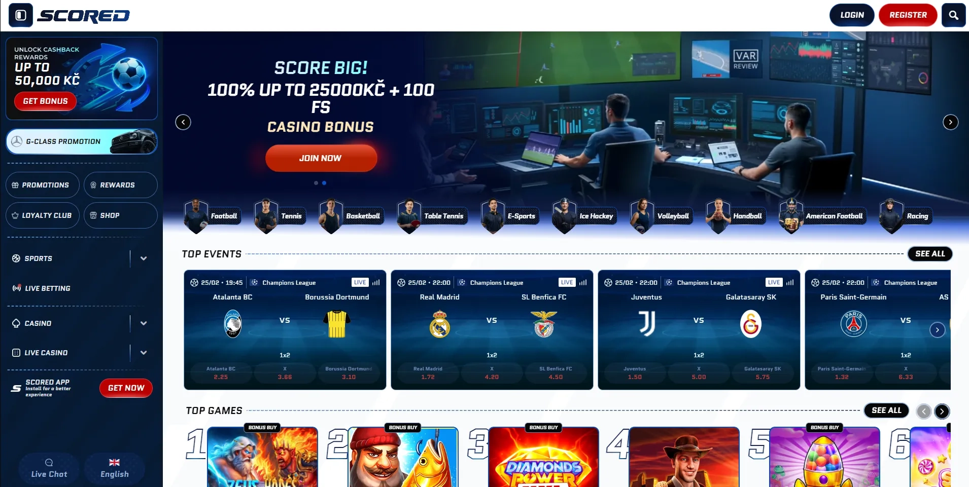 Scored casino uden rofus