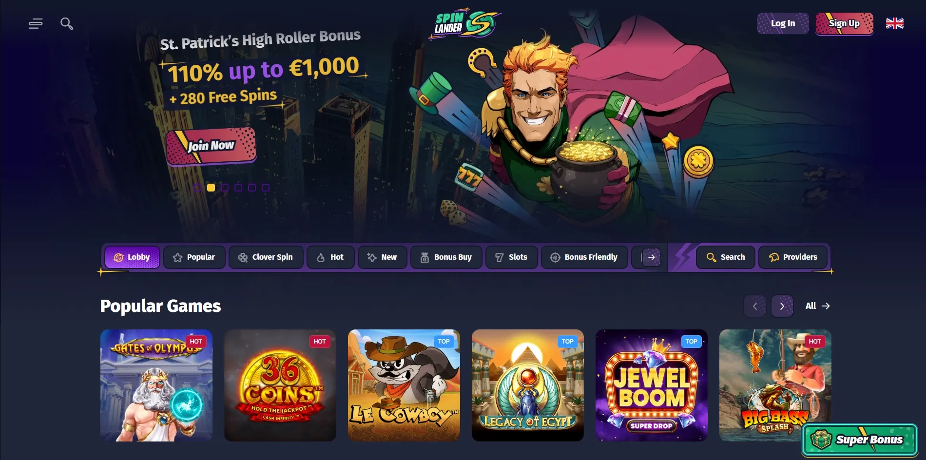 Spinlander casino uden rofus
