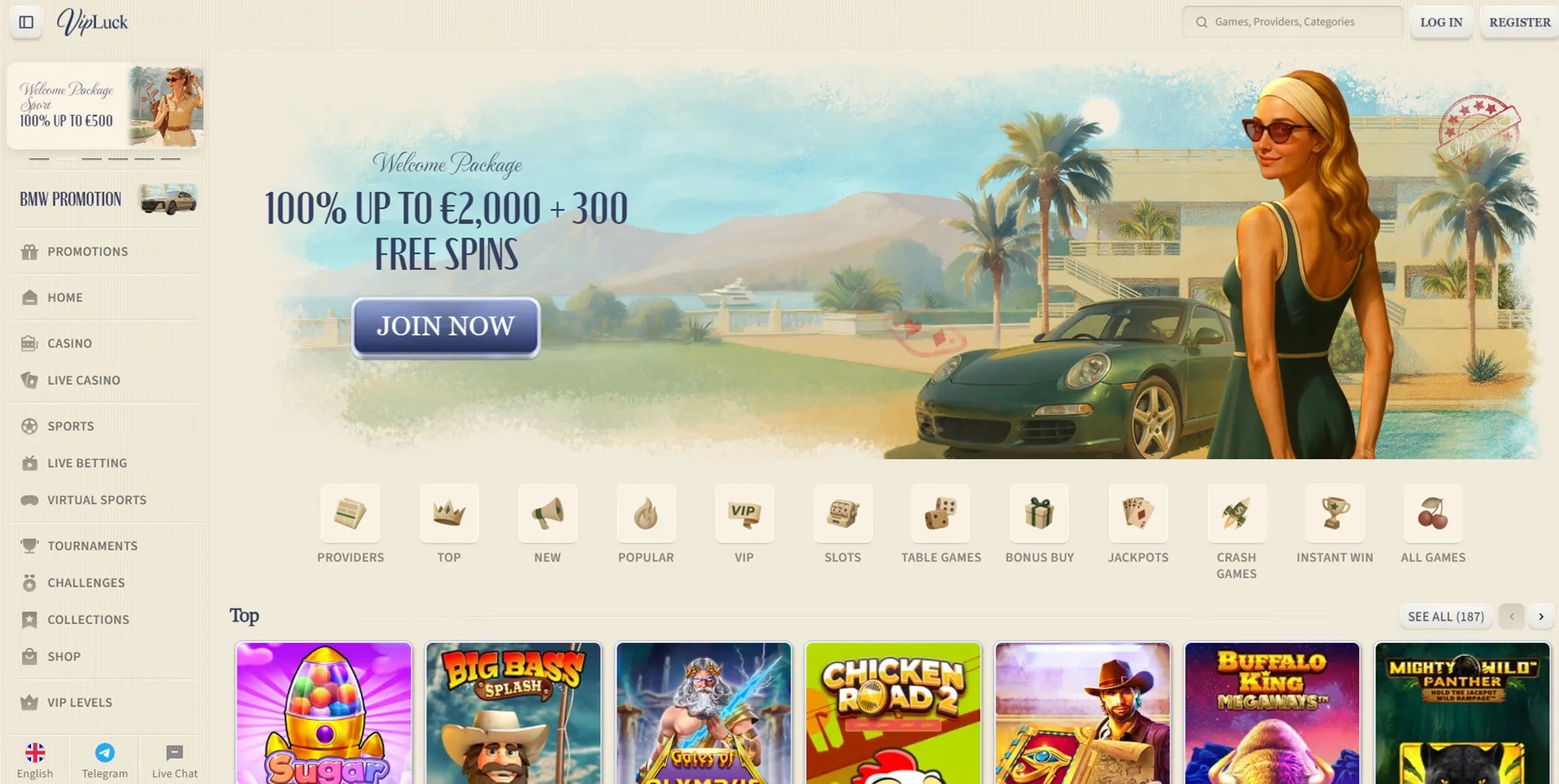 Vipluck casino uden rofus